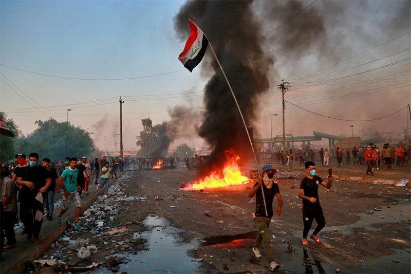 پلیس عراق: هیچ دستوری درباره اعمال خشونت صادر نشده