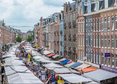 بازار آلبرت؛از محبوب ترین جاذبه های توریستی آمستردام، عکس