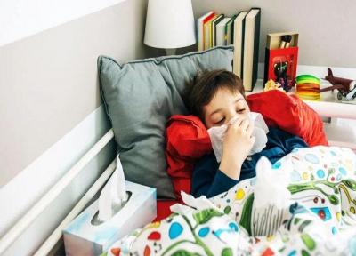 درمان آنفولانزای بچه ها در خانه