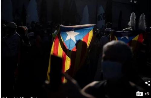 اعتراض کاتالان ها به سفر پادشاه اسپانیا به بارسلونا